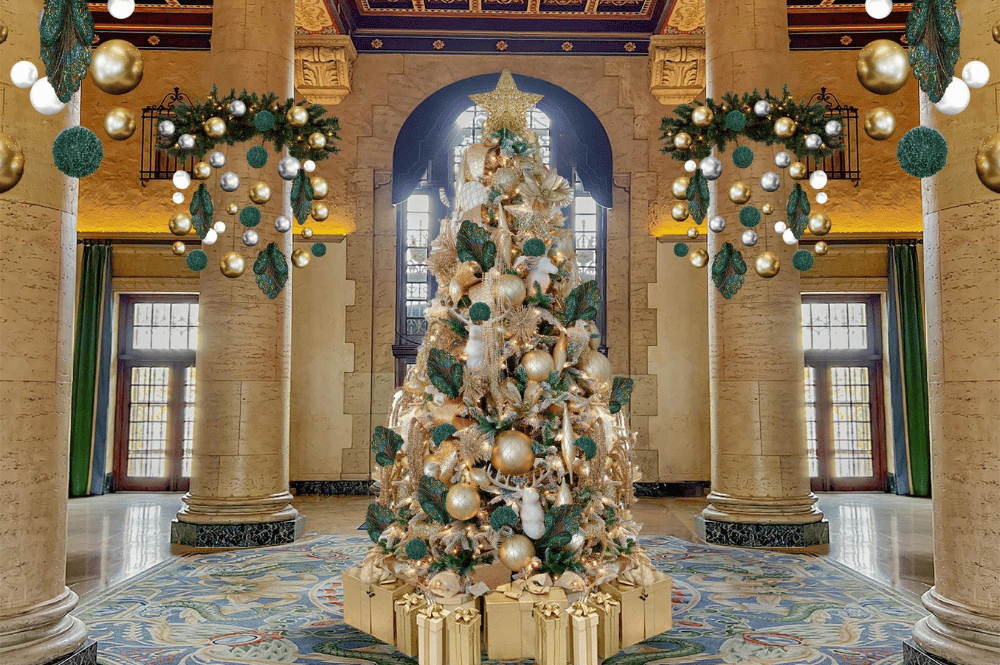 Biltmore Miami Christmas Tree In Upper Lobby