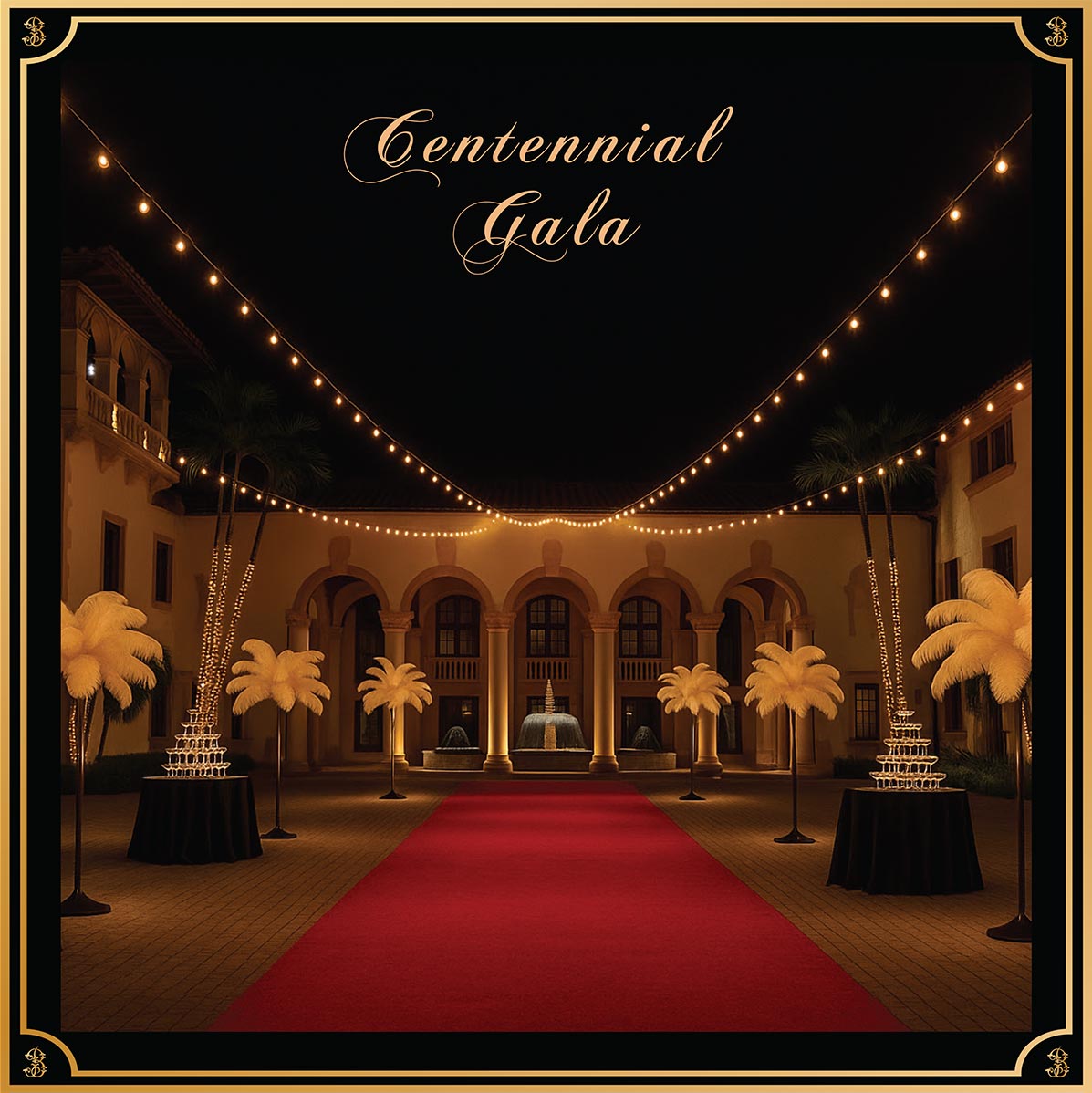 Centennial Invite With Borders