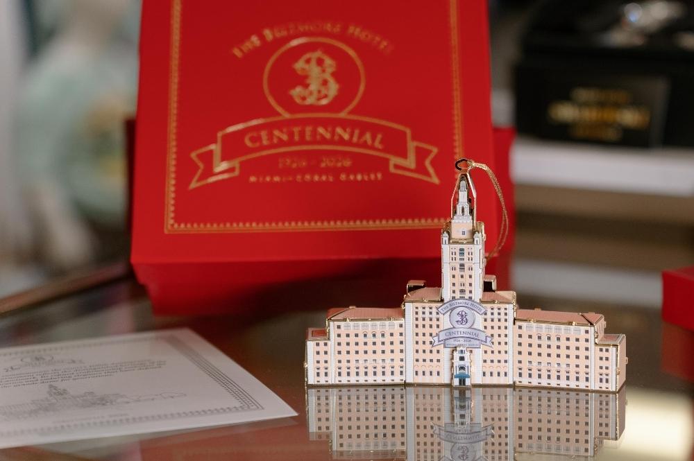 Limited Time Exclusive Christmas Holiday Centennial Ornament Of The Biltmore Hotel Miami Coral Gables