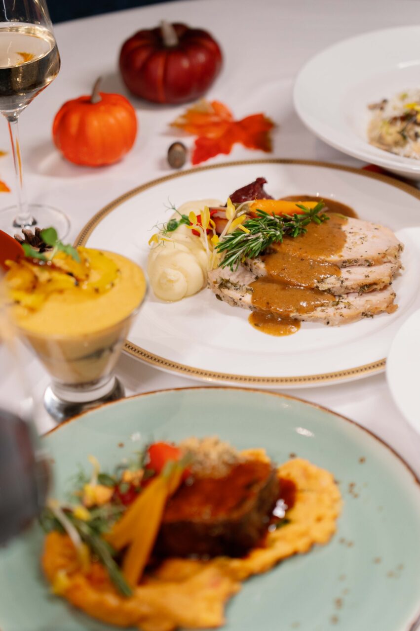 Secondi Herb Roasted Turkey Breast for thanksgiving holiday dining at the biltmore miami coral gables in fontana restaurant