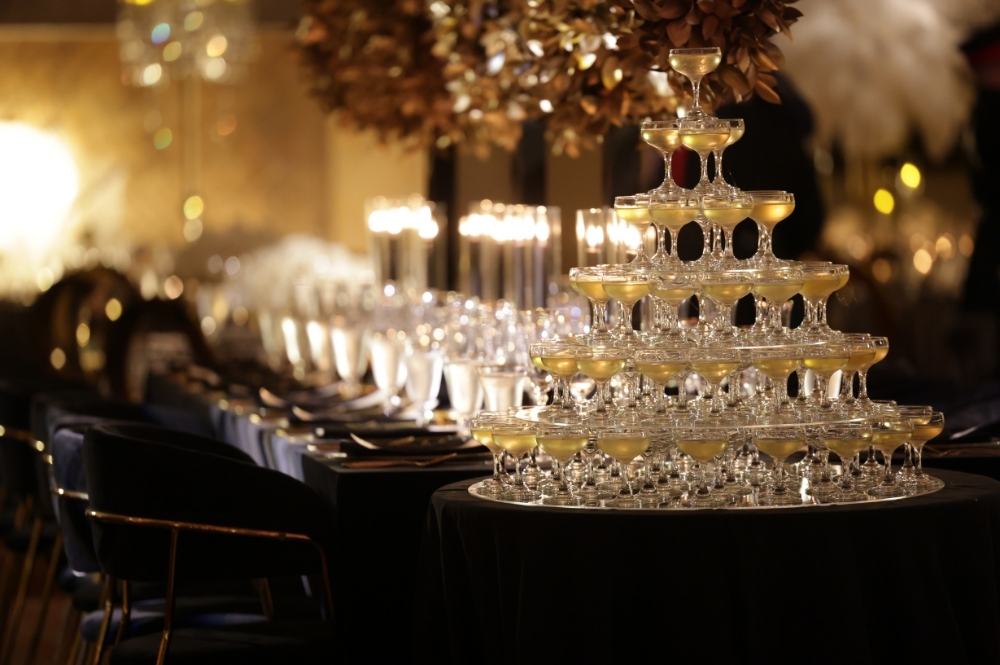 The Biltmore Hotel Coral Gable Miami Centennial Gala Champagne Tower