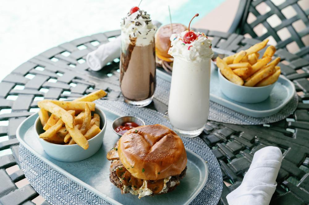 Burger And Milkshake Night At Cascade By The Pool